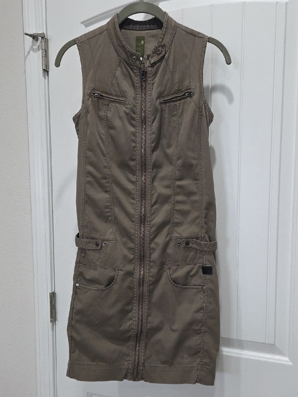 G-Star Raw Avity Army Chopper Dress In Vintage Khaki, XS